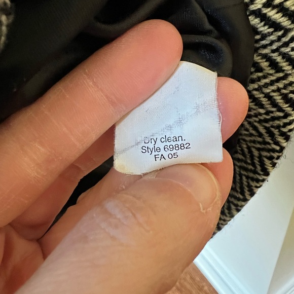 J CREW FACTORY Herringbone Double Breasted Wool Pea Coat Classic Preppy S - Picture 4 of 6